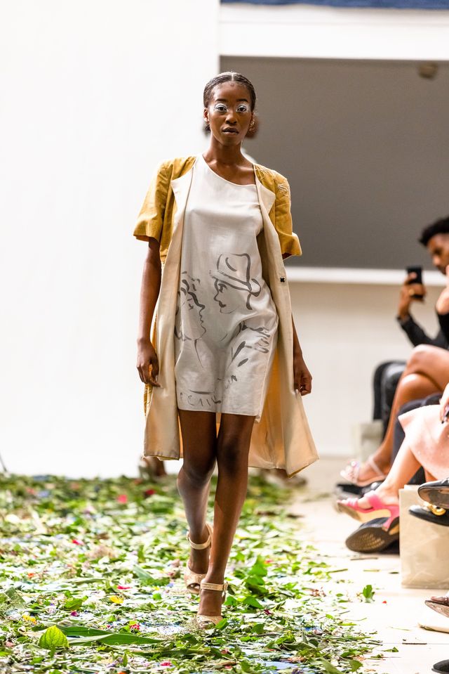 Tammam creates bespoke, high-end dresses, tops, scarves, and other
accessories, undergirded by a commitment to environmental and social
responsibility.